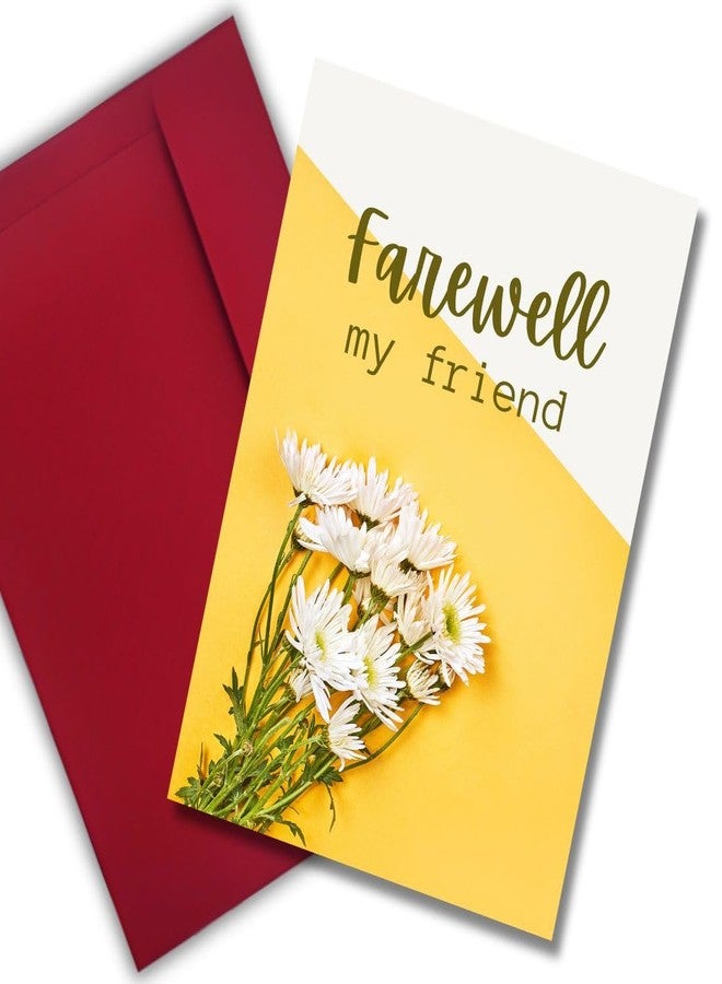 AanyaCentric Farewell Greeting Card Gift - Prefilled Message Card with Envelope - 5.8 x 8.3 inch A5 Size - Image 1